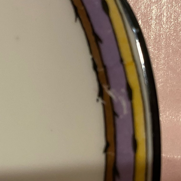 Rare Paragon Star Bone China Teacup and Saucer Fruit Bowl with Coloured Bands - Picture 9 of 9